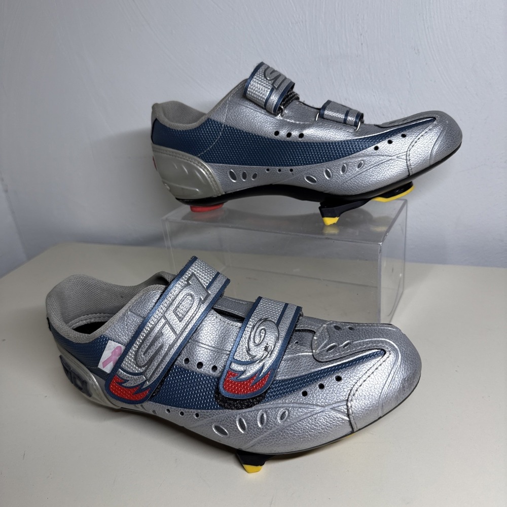 Sidi MTB Blaze Silver Women's Mountain Cycling Shoes EUR 41 USA 10 Shimano